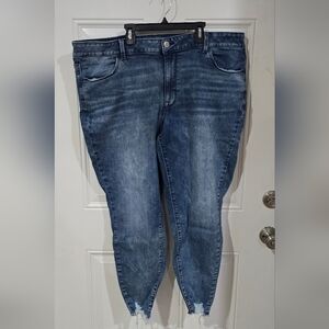 Maurices Dark Blue Ankle Jeans